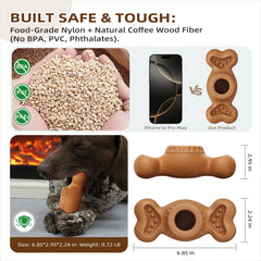 Sedioso nylon-wood-fiber design emphasizes durability for aggressive chewers.