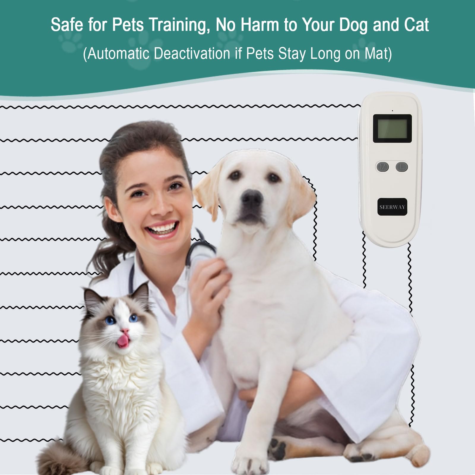 SEERWAY safe training mat suitable for dogs and cats indoors.