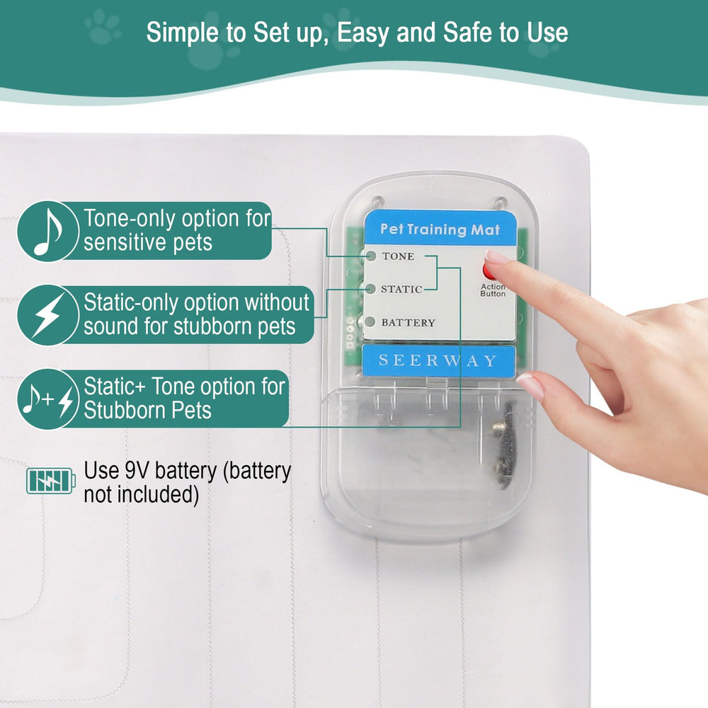 SEERWAY Scat Mat training modes graphic explains three options.