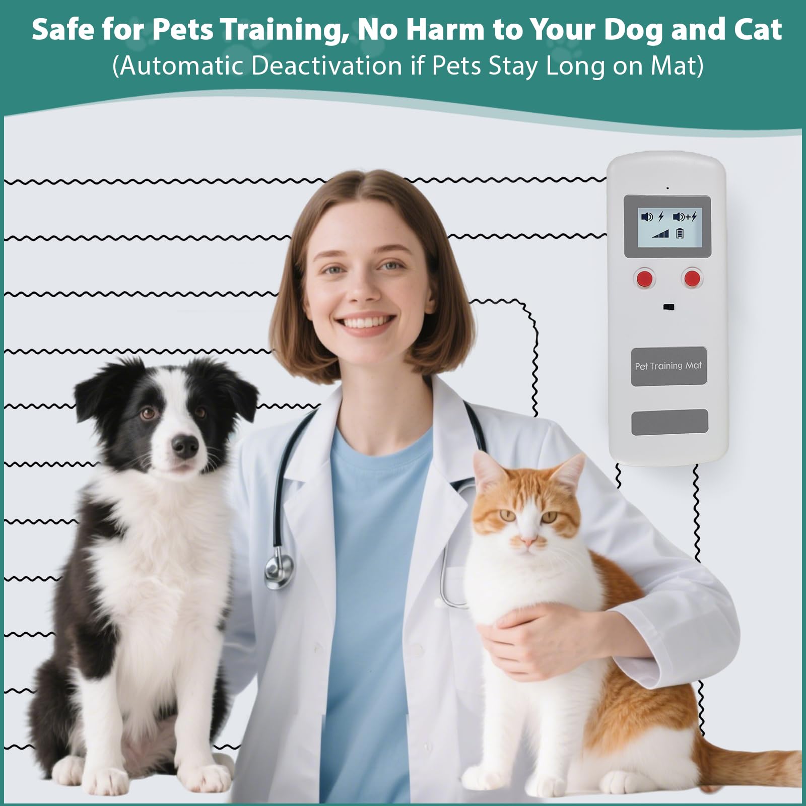 SEERWAY Scat Pet Shock Mat three modes tailor training to temperament.