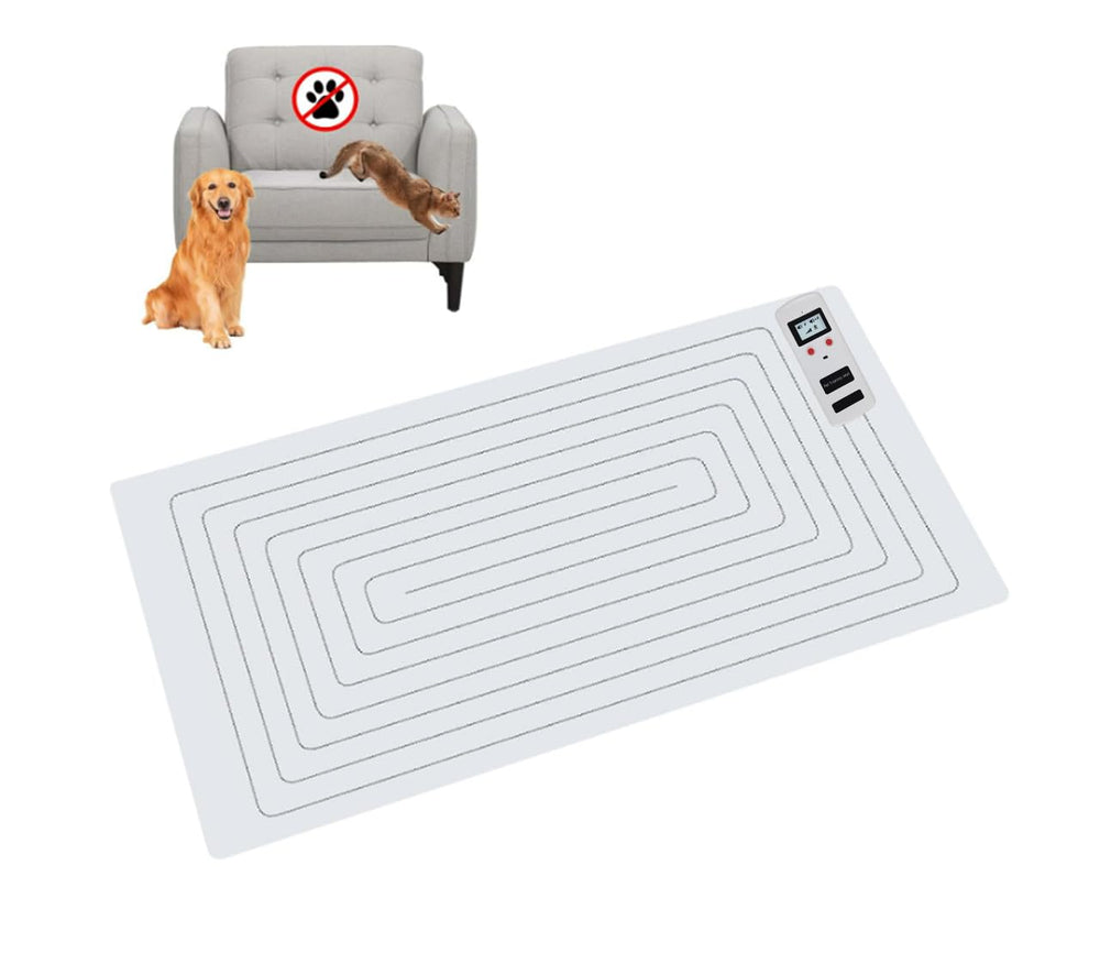 SEERWAY Scat Pet Shock Mat packaging shows easy setup for home training.