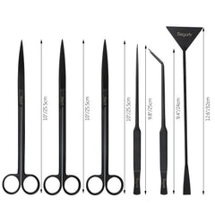 Segarty stainless steel-pruner demonstrates clean cuts for aquatic plants.