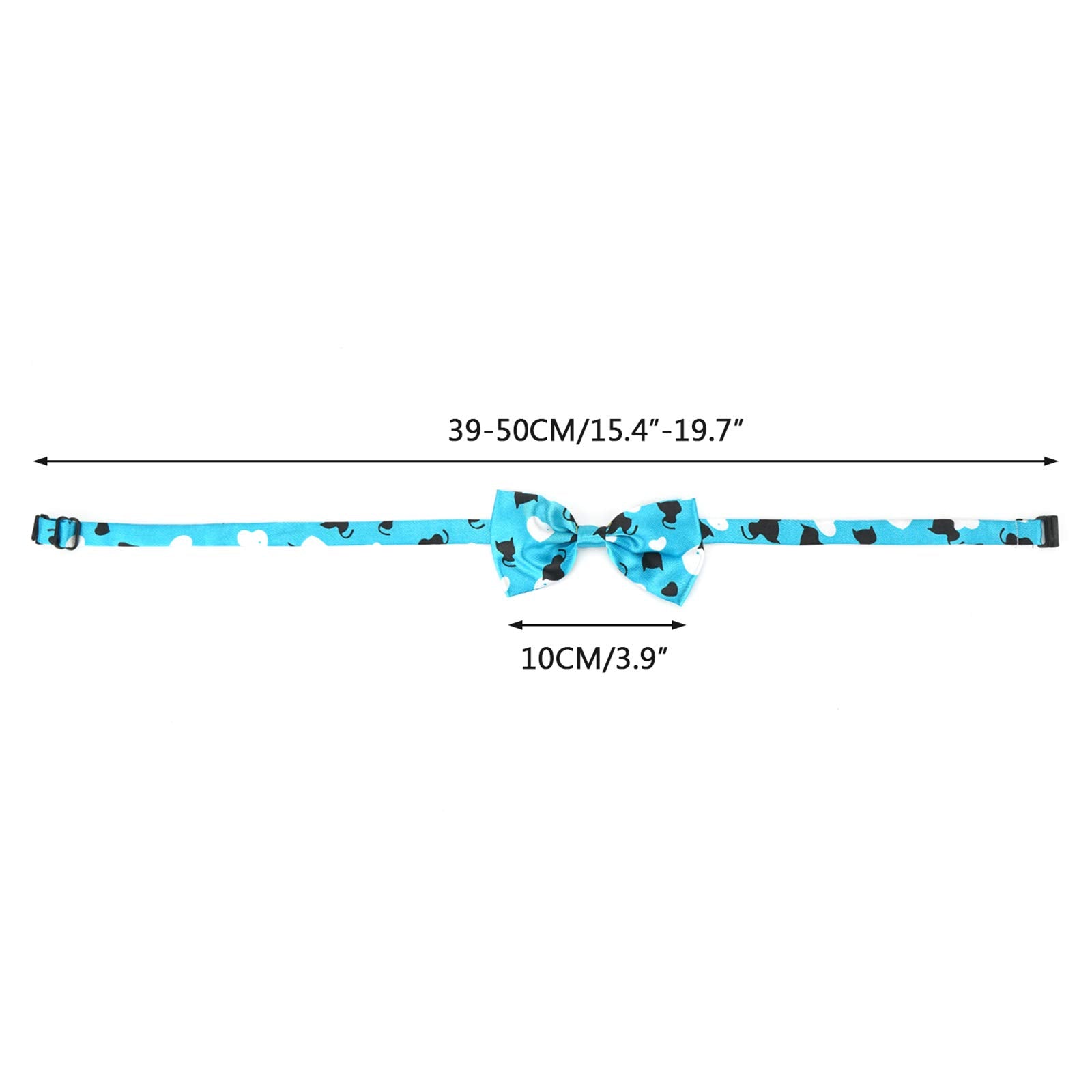 Segarty bow ties on dog collar with adjustable strap for secure fit.