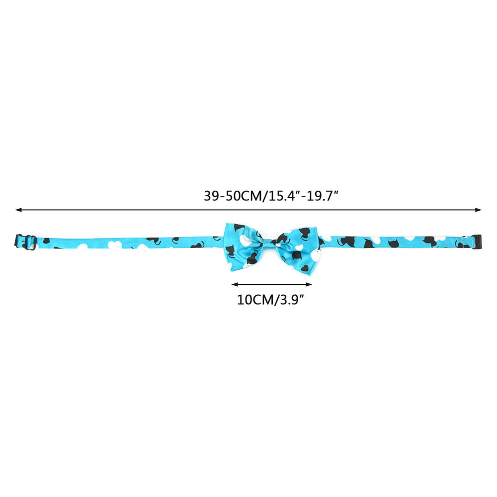 Segarty bow ties on dog collar with adjustable strap for secure fit.