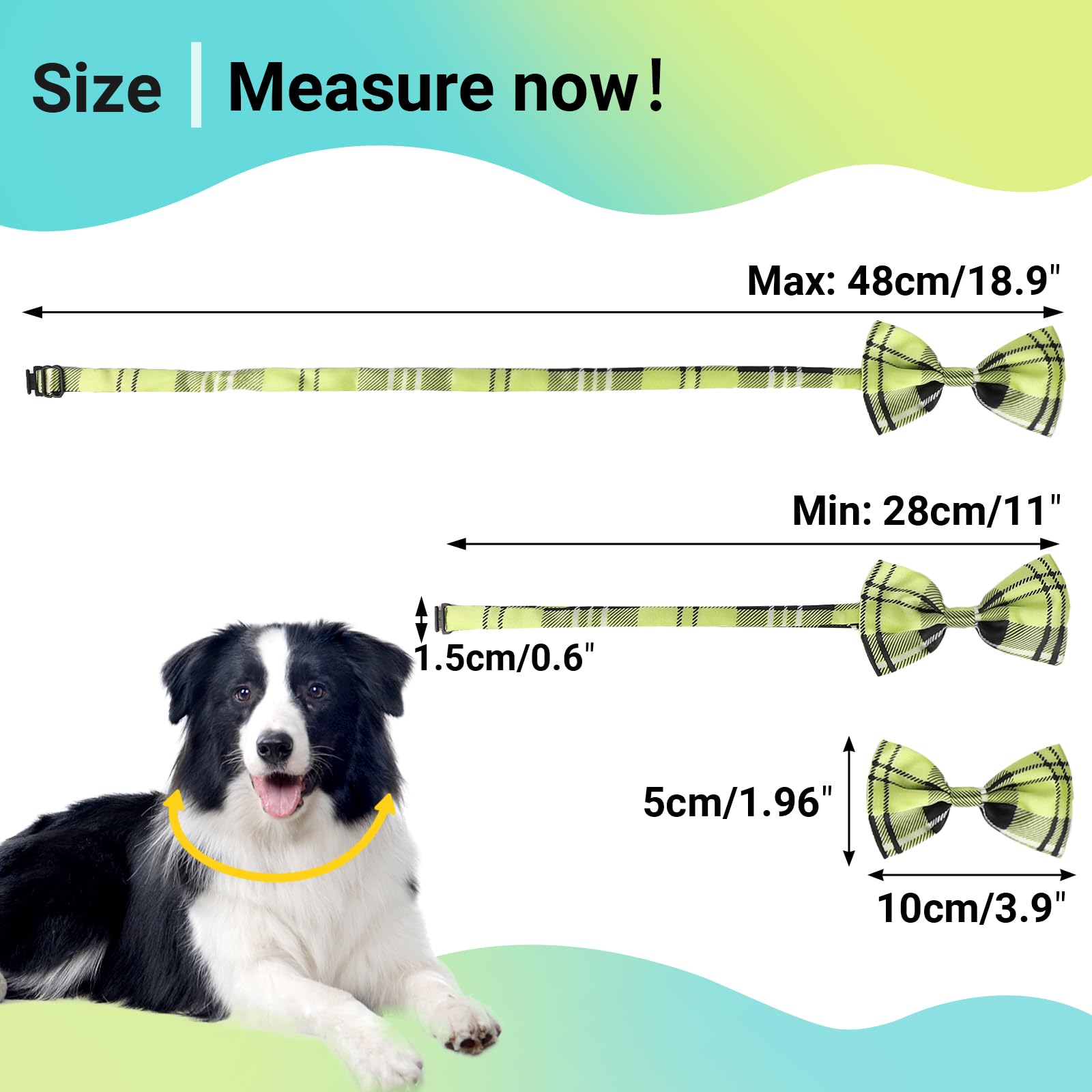 Segarty bow tie soft silky fabric ideal for gentle skin and fur comfort.
