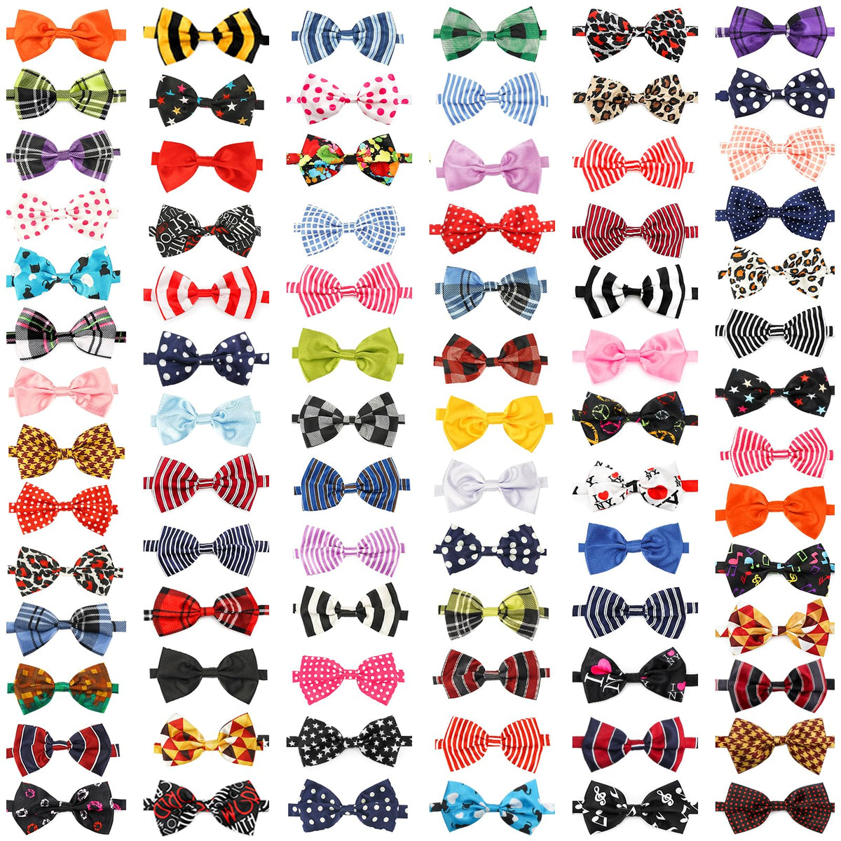 Segarty dog bow ties in varied patterns for every occasion, perfect for photos.