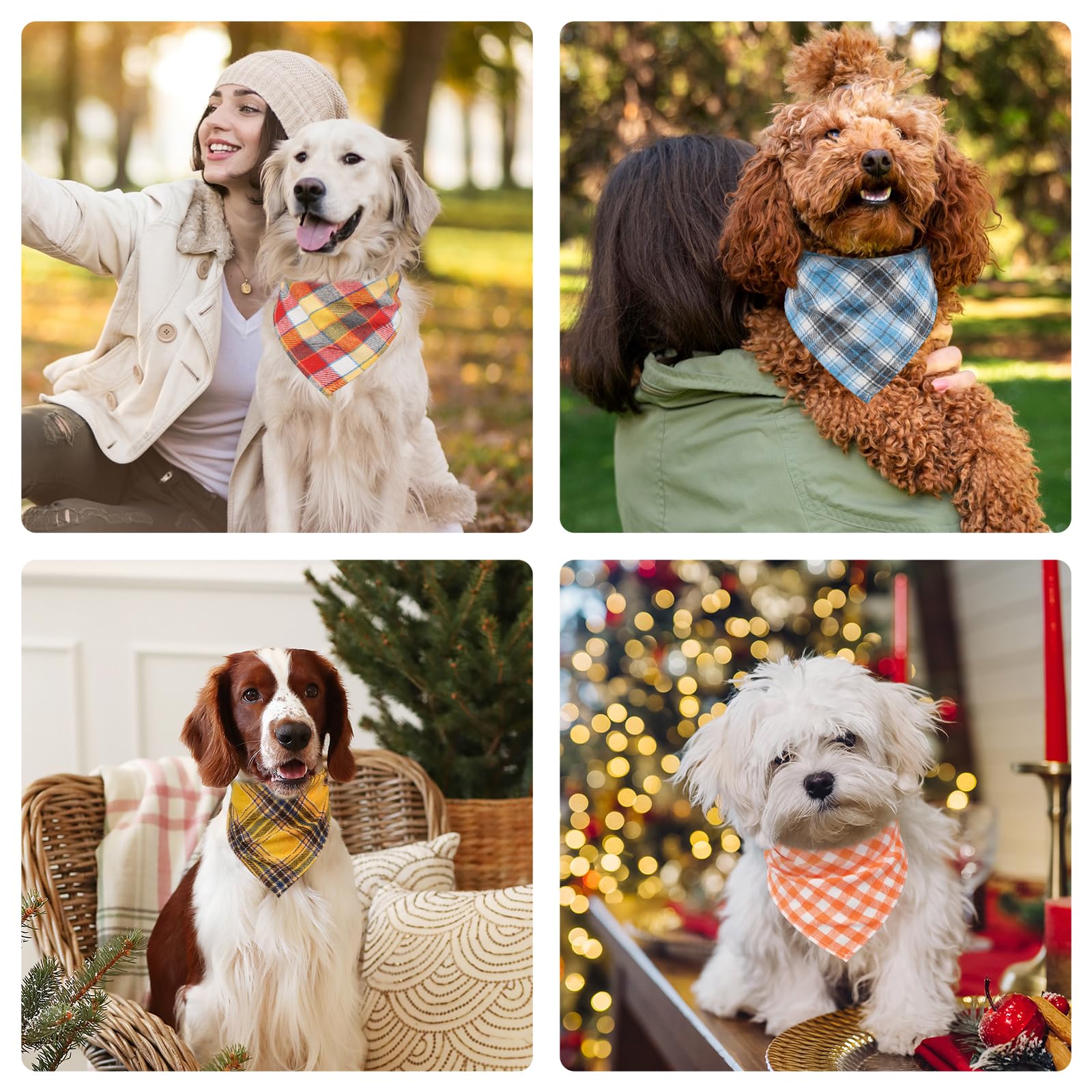 Segarty machine-washable dog bandana for simple cleaning and lasting shape