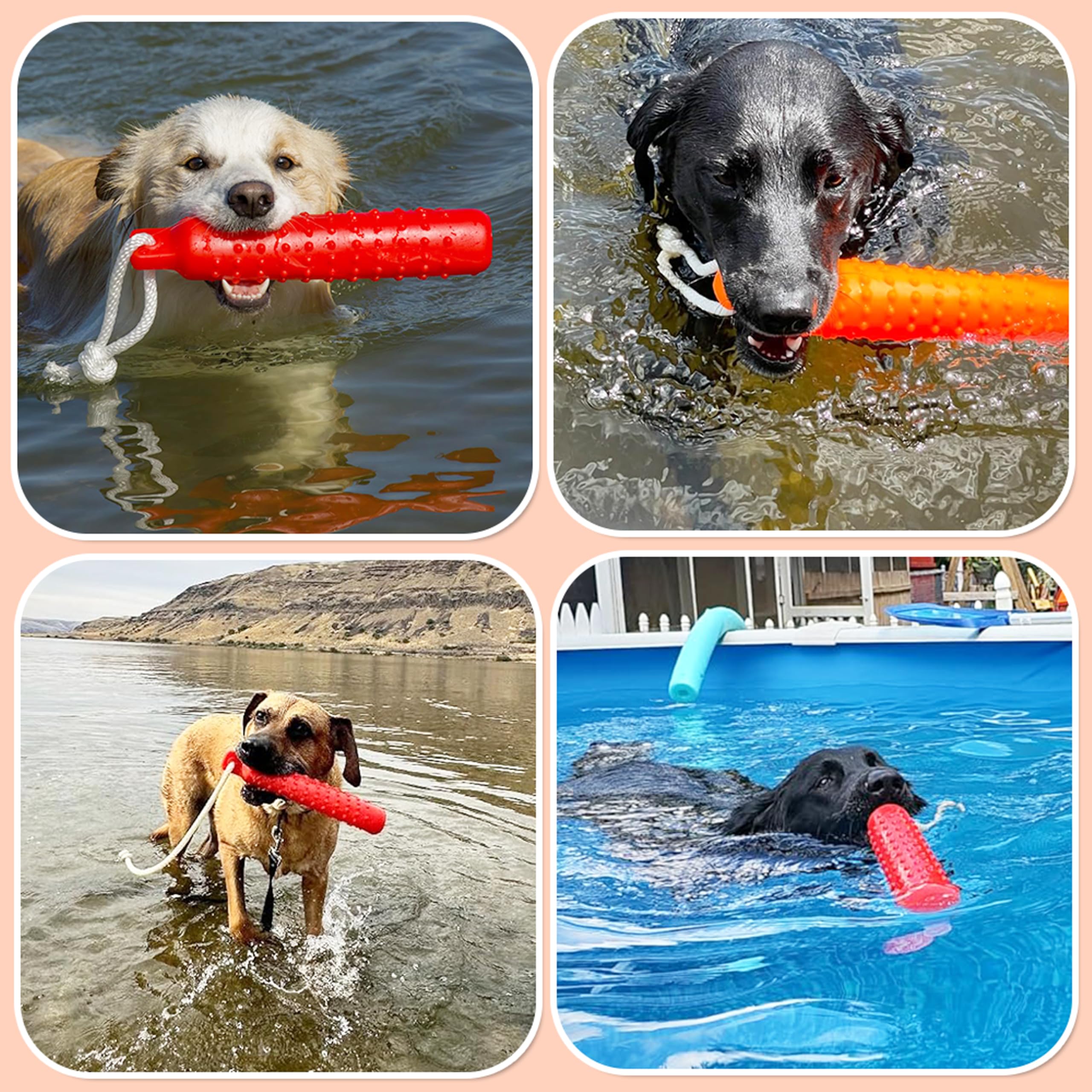Segzwlor Dog Float Toy measures 11 inches and suits all dog sizes