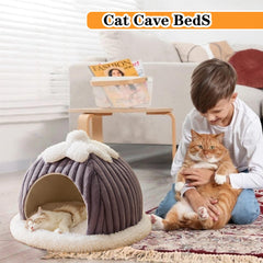 SEIMMIE pumpkin cat den arch view showing warm, private hideaway for cats
