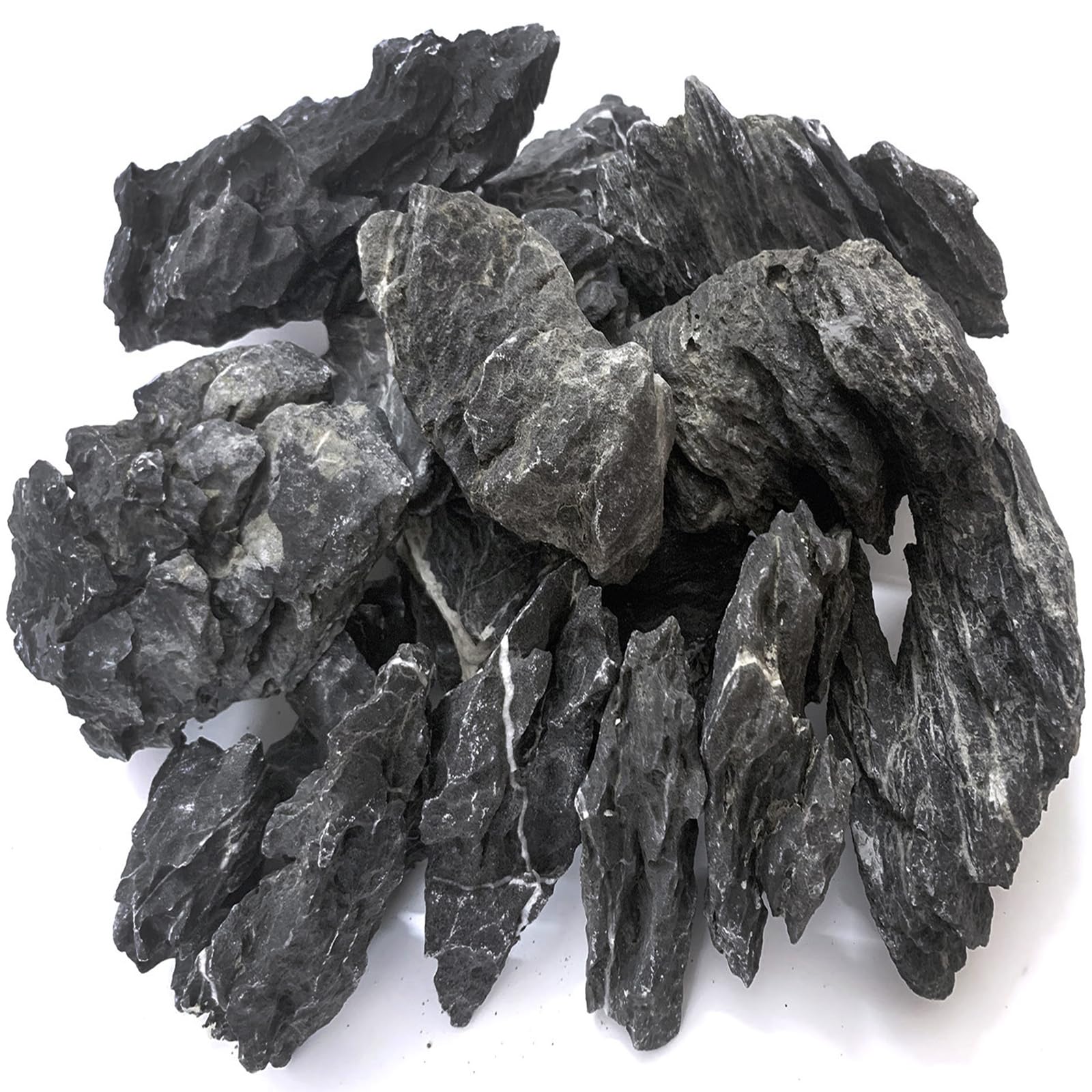 Seiryu Dragon Stone 11lb front view showcases dramatic texture for aquascape depth.