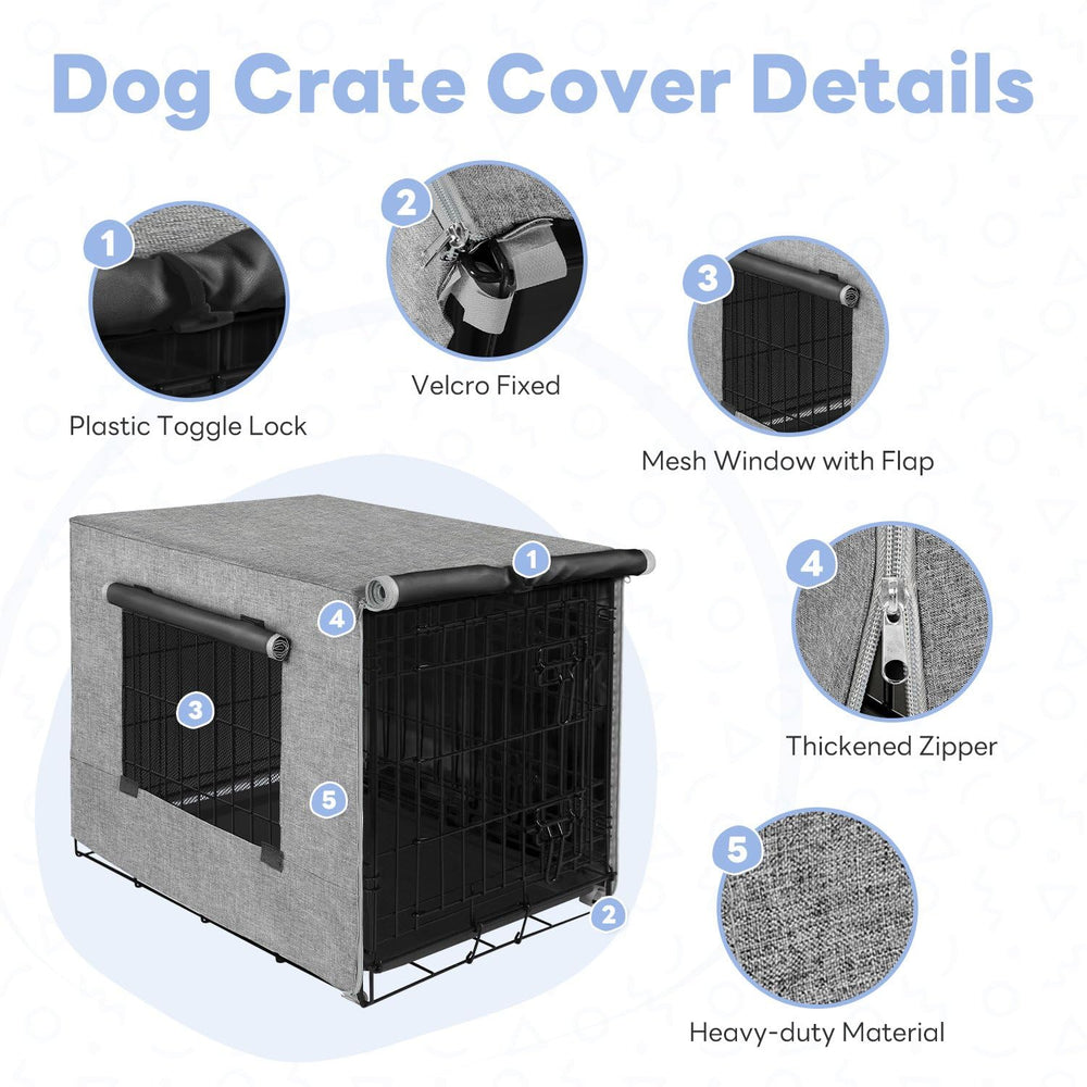 Seiyierr crate cover durable material—windproof and dustproof protection.