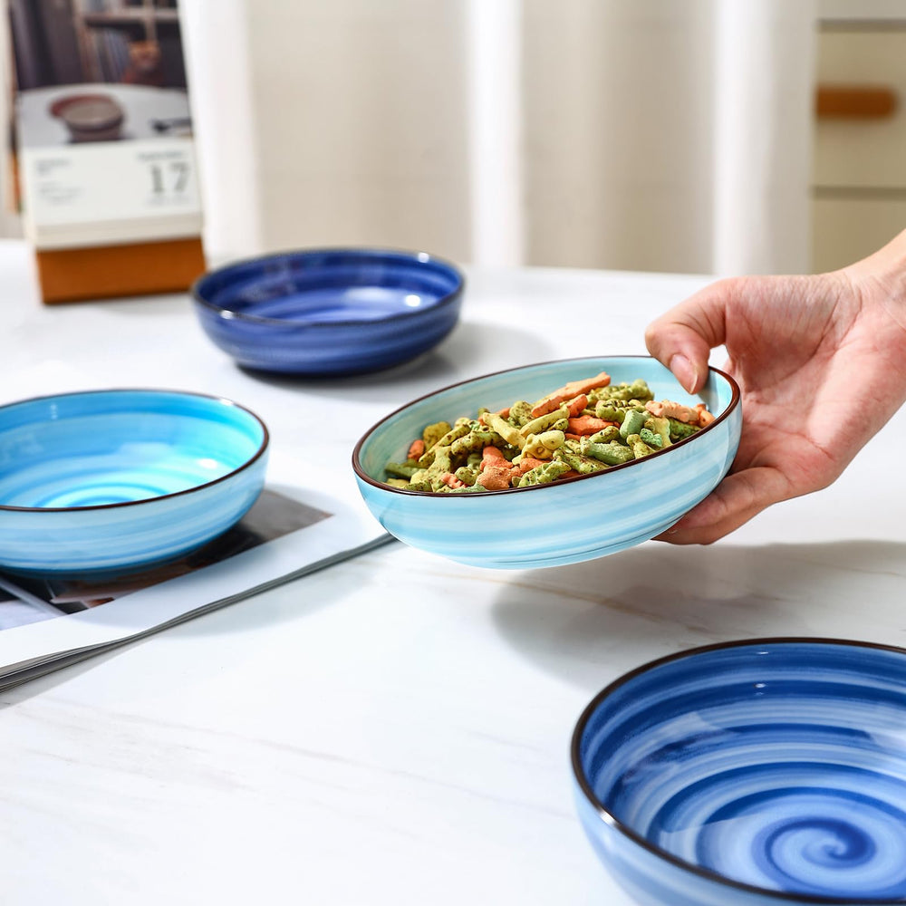 Selamica bowls stack neatly for space-saving kitchen storage.