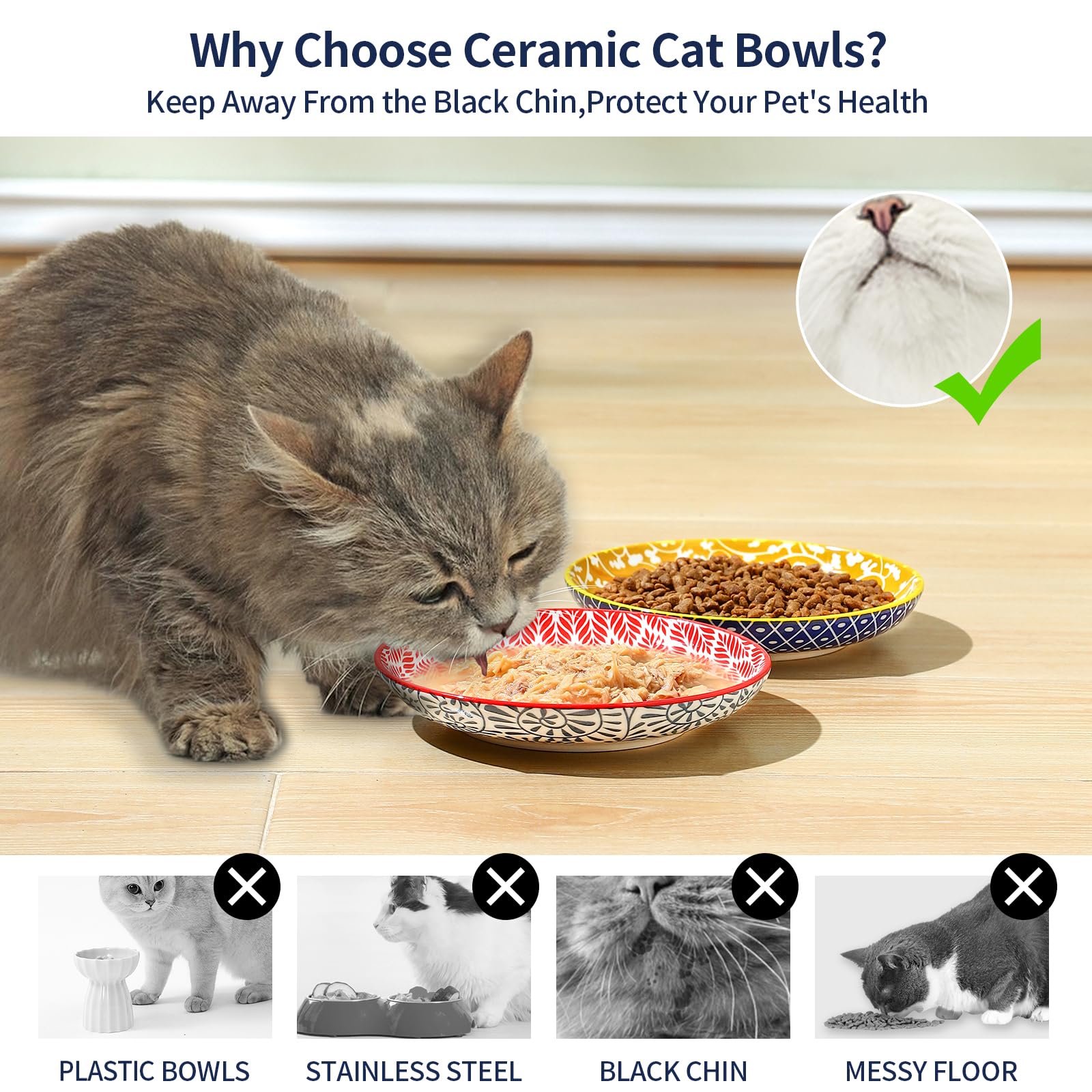 Selamica ceramic bowls showing sturdy lead-free glaze for safety