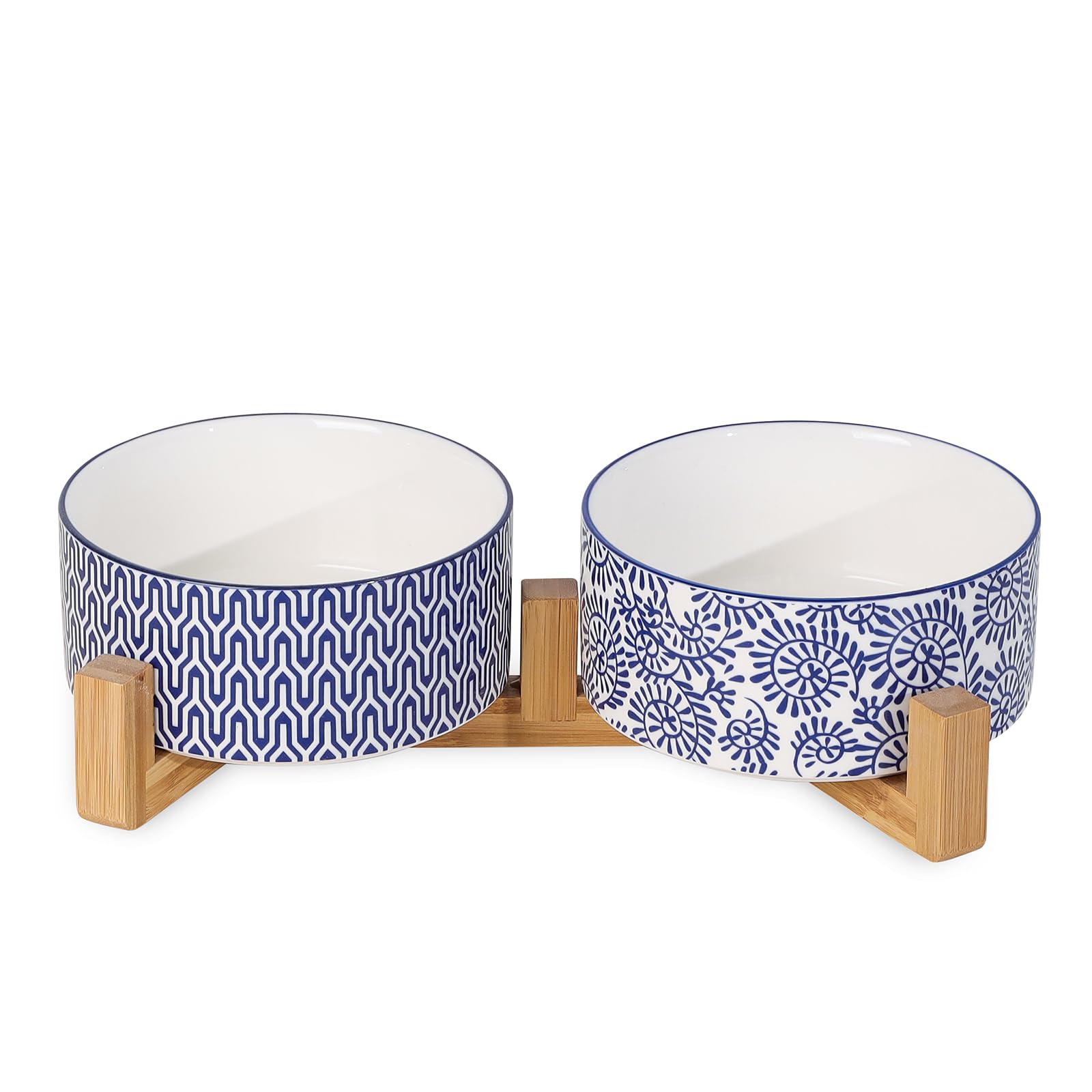 Selamica ceramic dog bowls 30oz pair offer durable feeding bowls for daily use