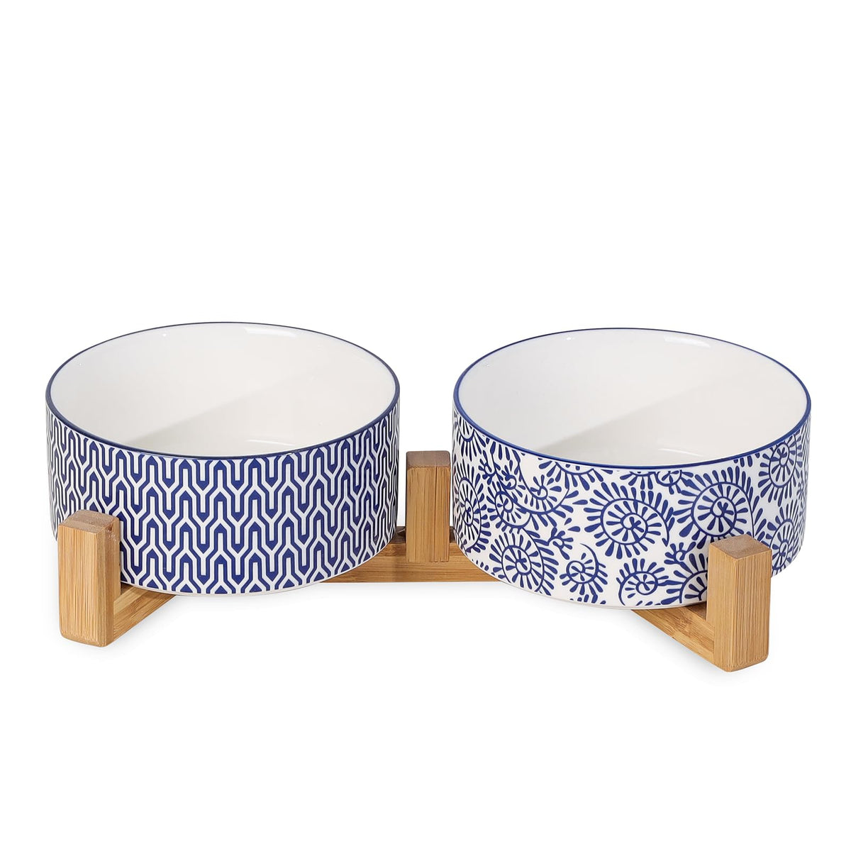 Selamica ceramic dog bowls 30oz pair offer durable feeding bowls for daily use