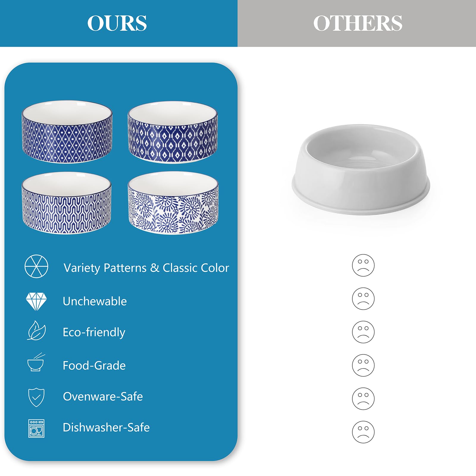 Selamica wide-mouth design makes filling and cleaning easier