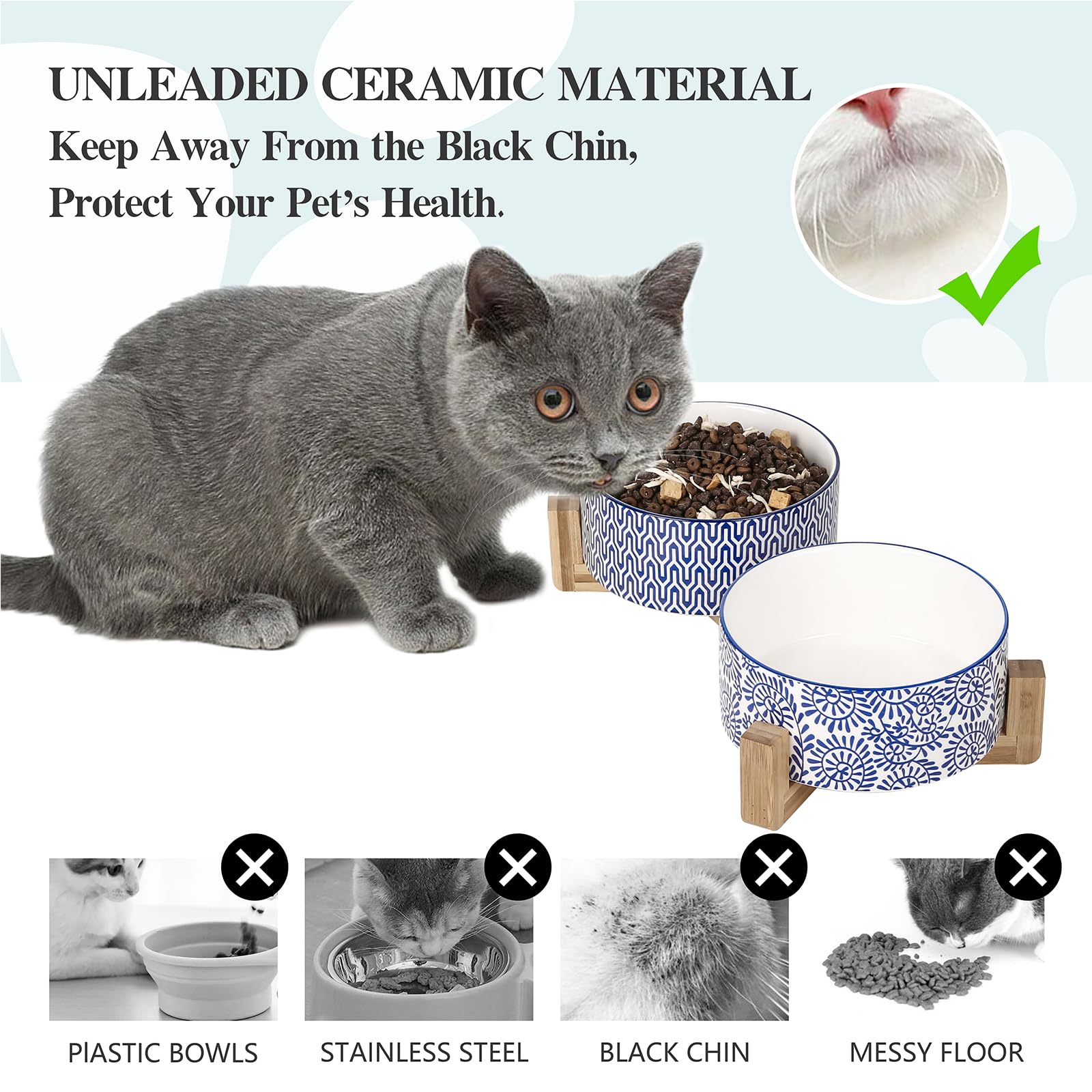 Selamica wide-mouth bowls simplify paw-friendly feeding and quick filling.