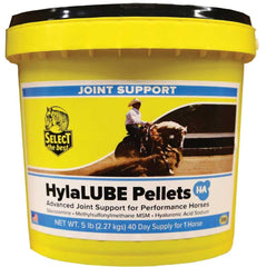 Select The Best Hylalube Pellets 5LB front view emphasizes easy administration for joint support.