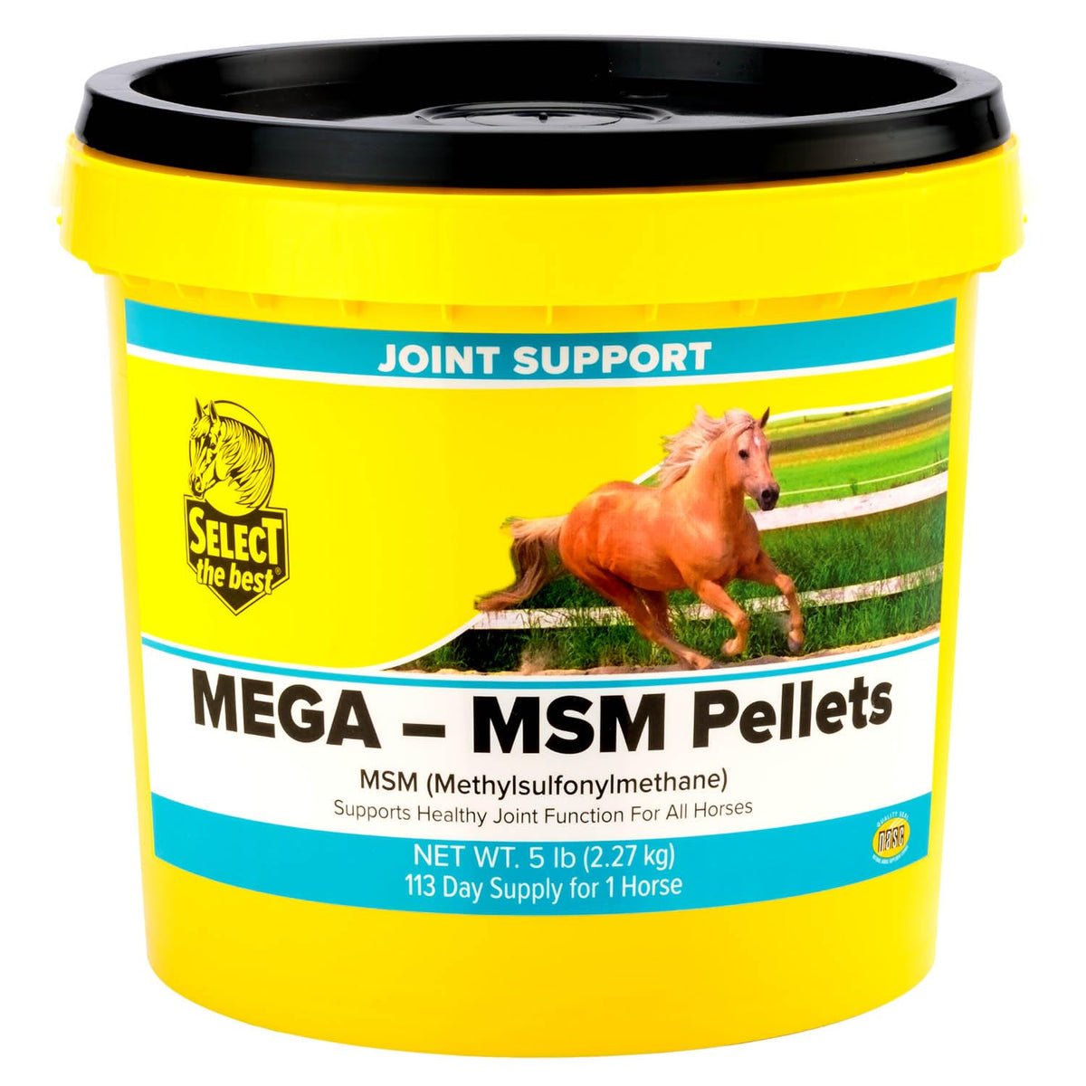 Select The Best Mega-MSM Pellets 5 lb bag highlights easy daily dosing for joint comfort.
