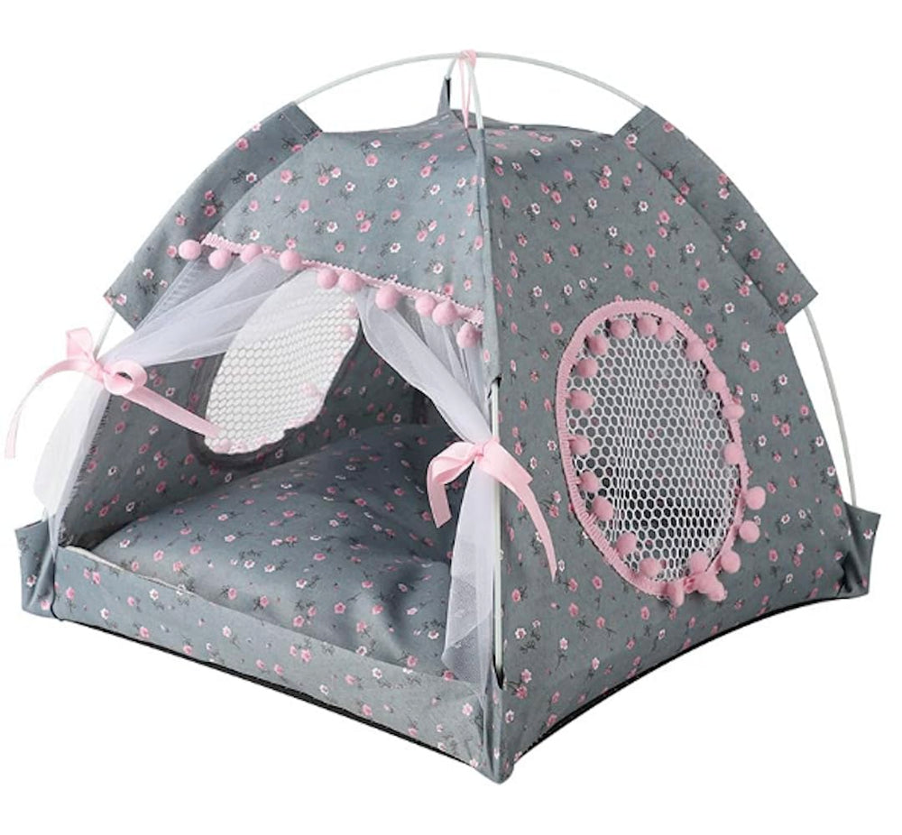 Selena cat bed tent portable indoor outdoor travel-ready shelter