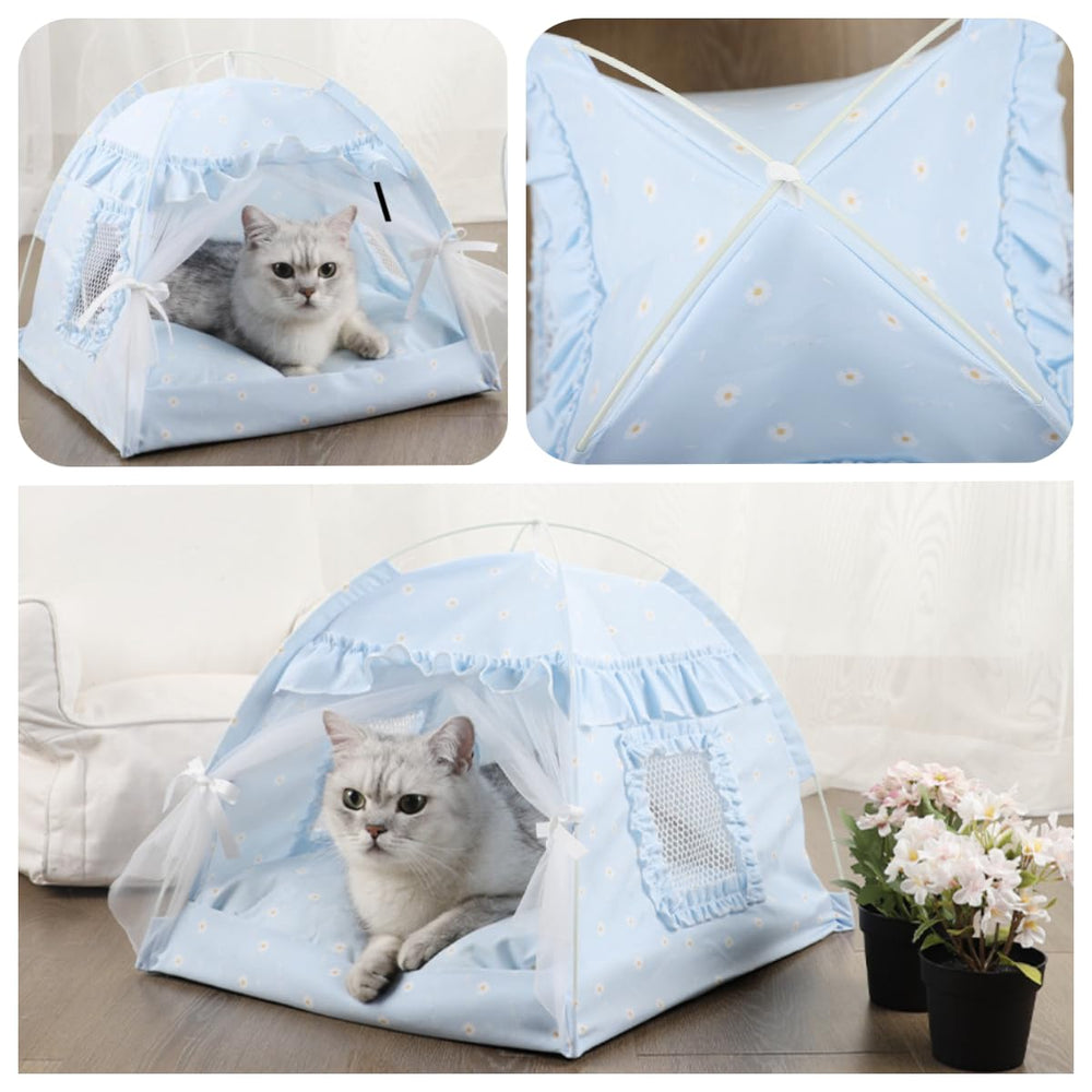 Selena Cat Bed Tent twill fabric with odorless dye for clean interior