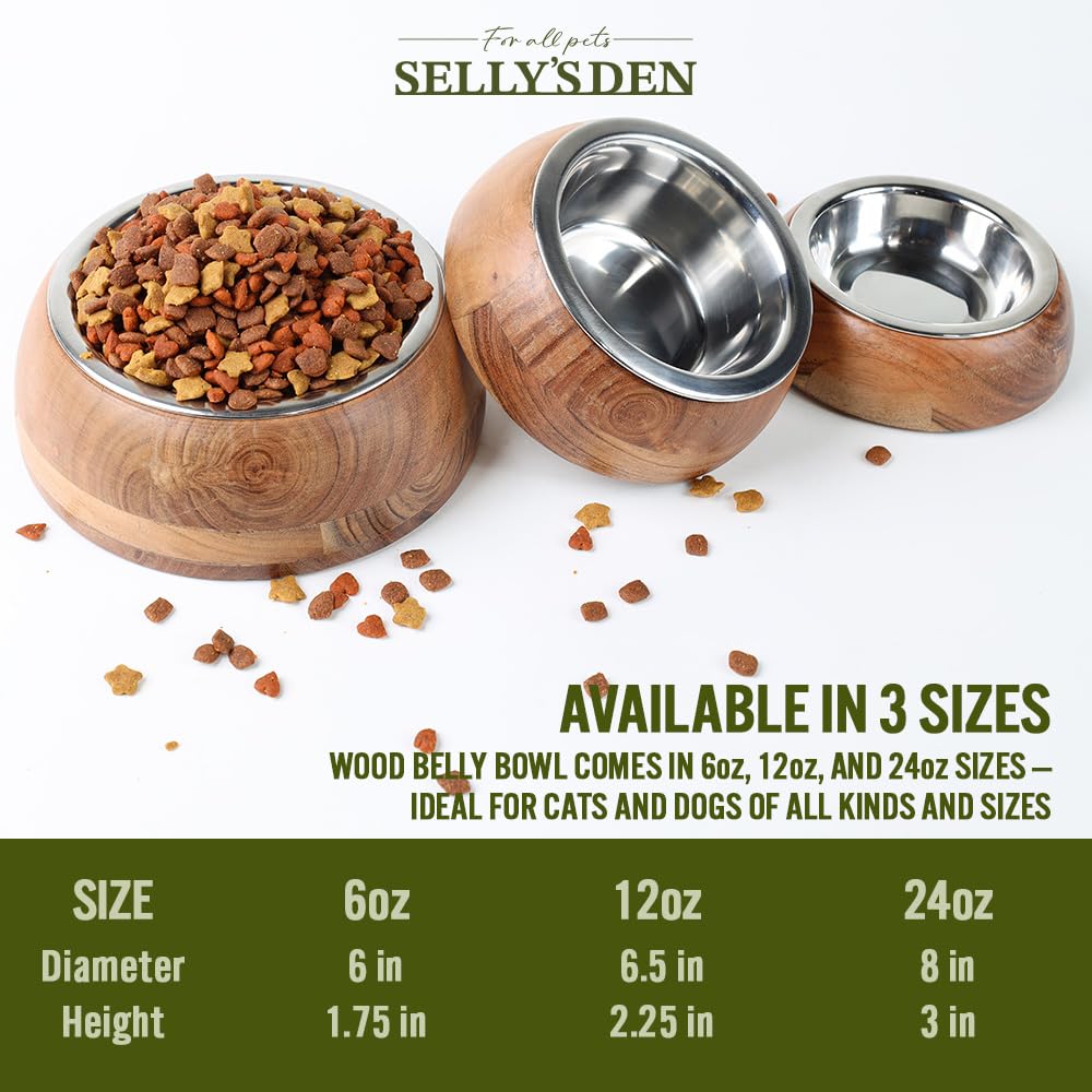Selly's Den food and water dish suitable for cats or dogs
