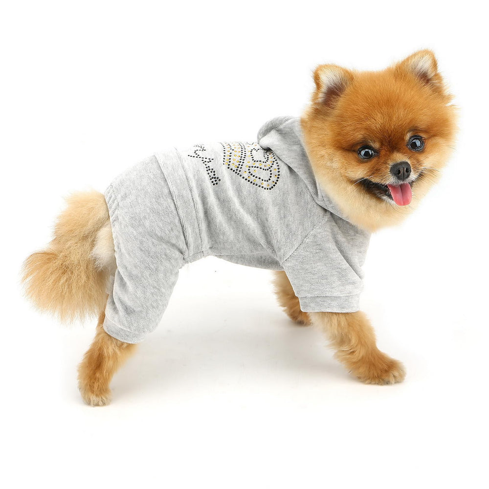SELMAI stretchy puppy pajamas offer snug, flexible comfort for playtime.