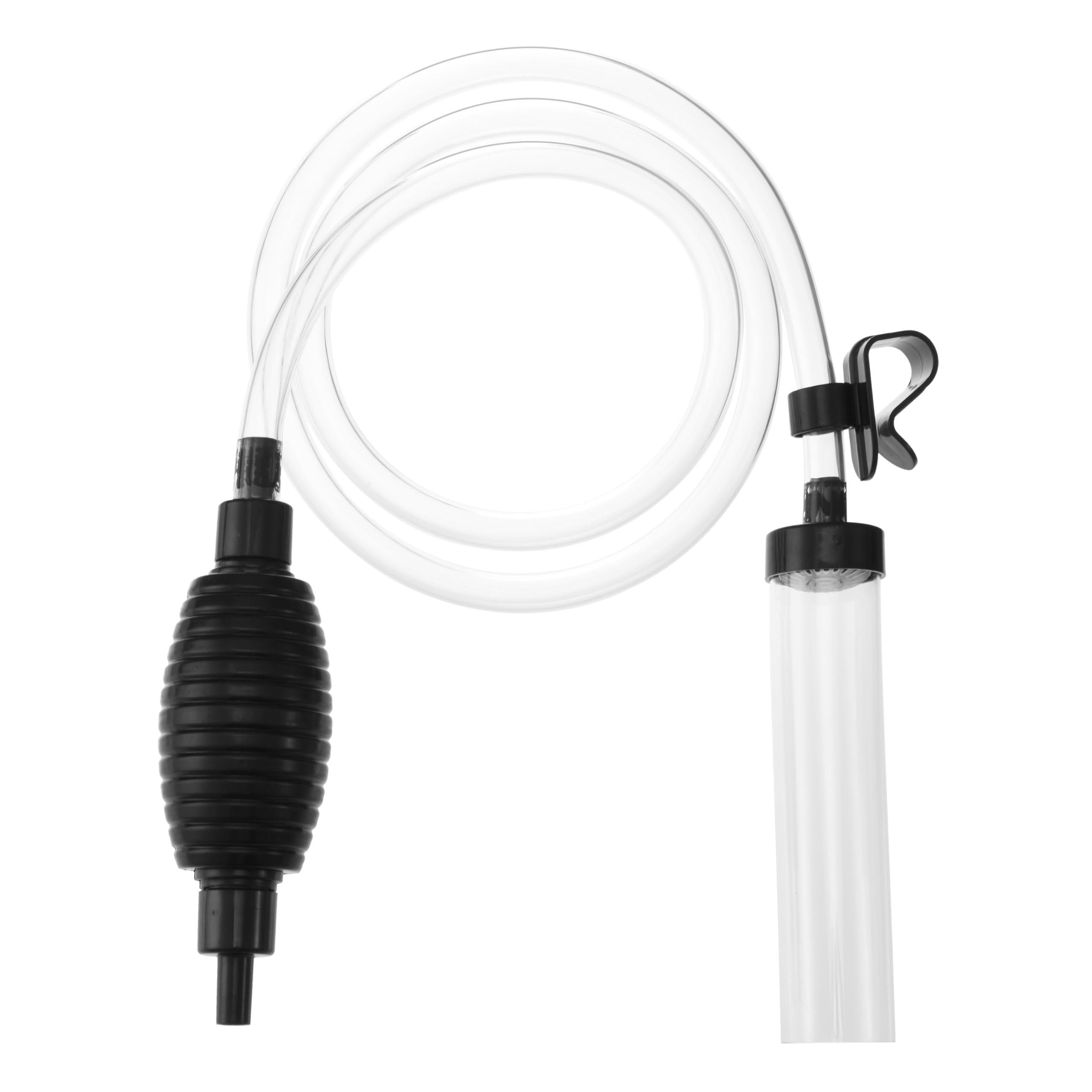 Seltomer 5ft aquarium siphon ball setup enables easy water changes in home tanks.
