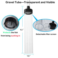 Seltomer clear 7ft hose shows durable, kink-resistant design