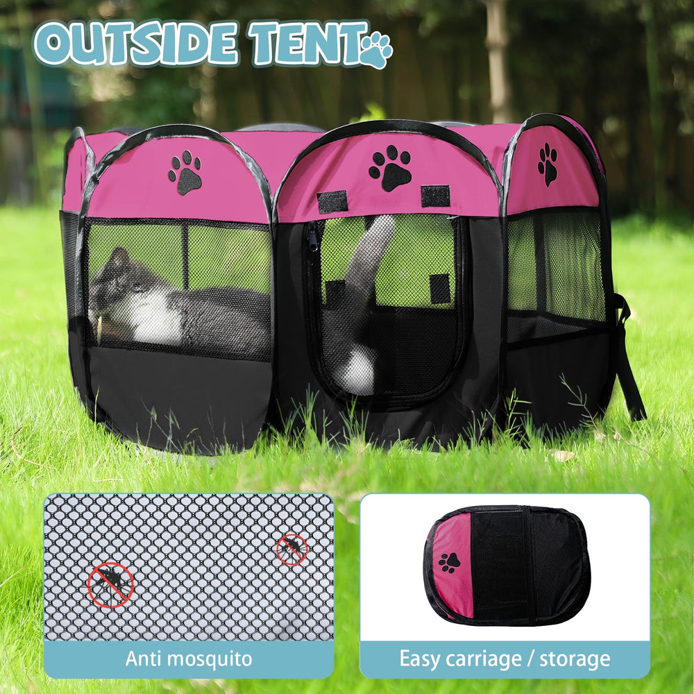 SENCONE playpen interior-space-for-pets creates a safe lounging area.
