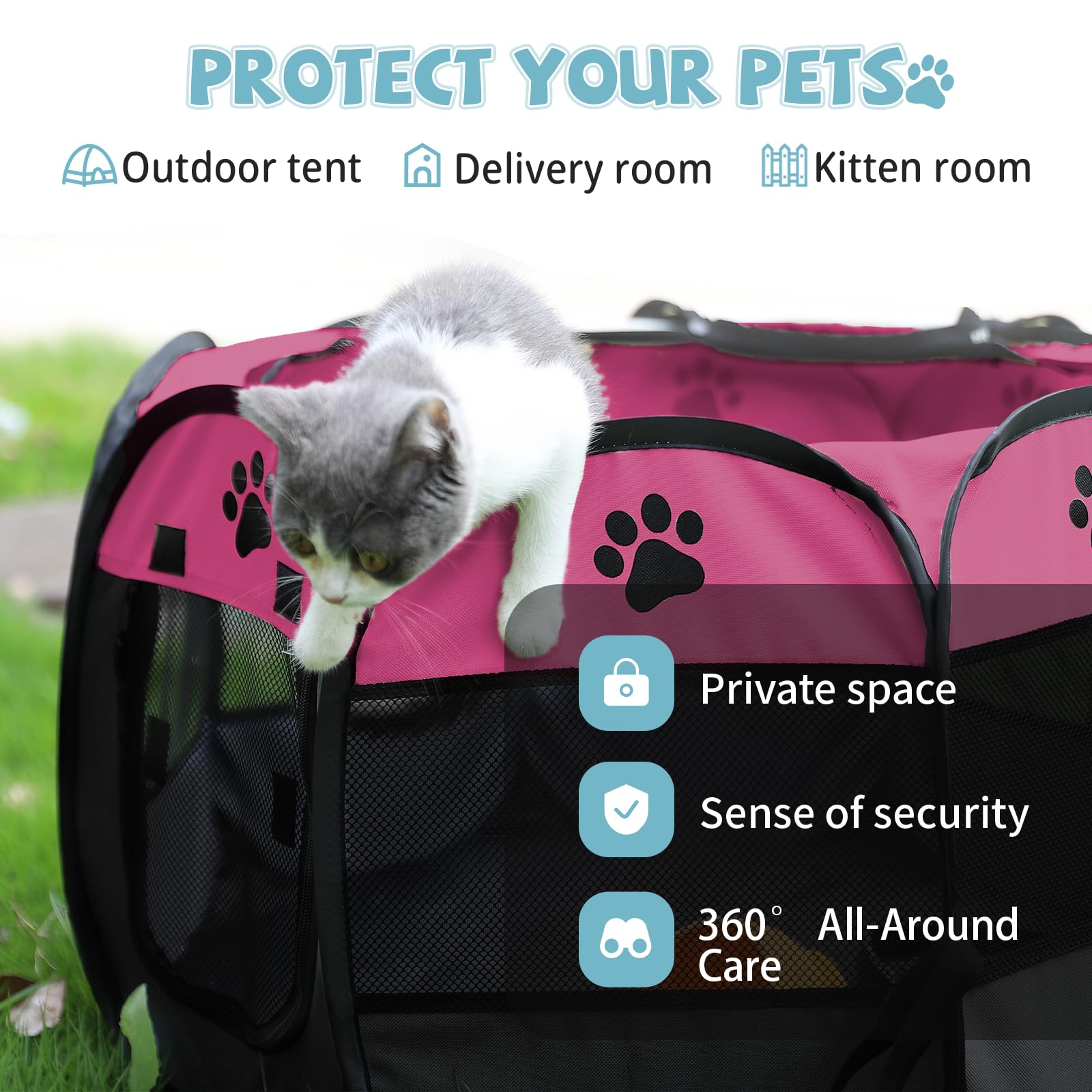 SENCONE playpen outdoor-travel-use-camping offers a portable safe zone.