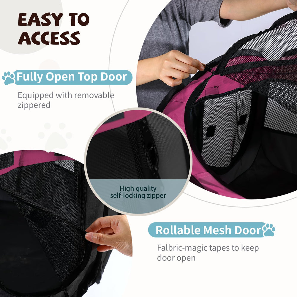SENCONE playpen pop-up-technology enables tool-free setup.