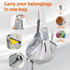 SENIOR BUDDAY wrap-around design cradles pet securely in sling