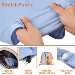 Senior Budday dog sling bamboo-fabric-soft highlights breathable comfort for you and pet.