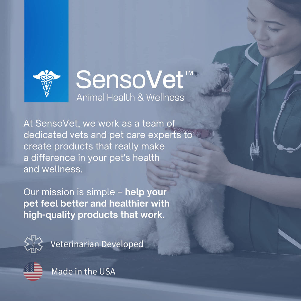 SensoVet tropical deodorizing scent wafting from bottle during washing.