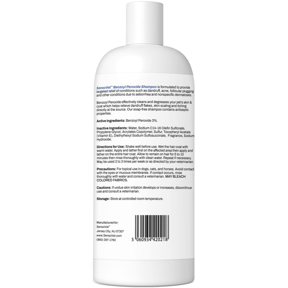 SensoVet USA lab-tested stamp indicating veterinarian-developed formulation.