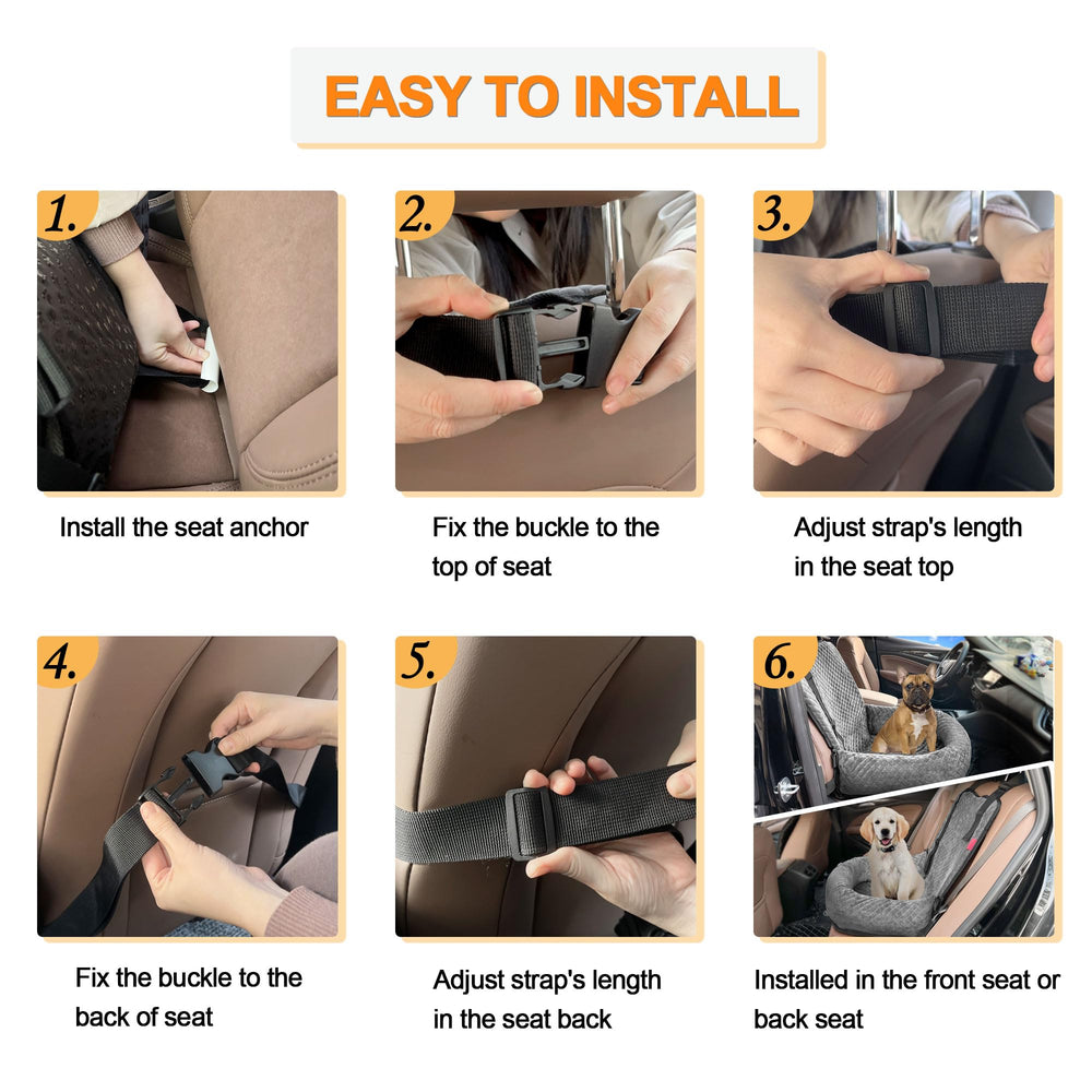Sephyroth dog car seat arrives vacuum-sealed with expansion guidance.