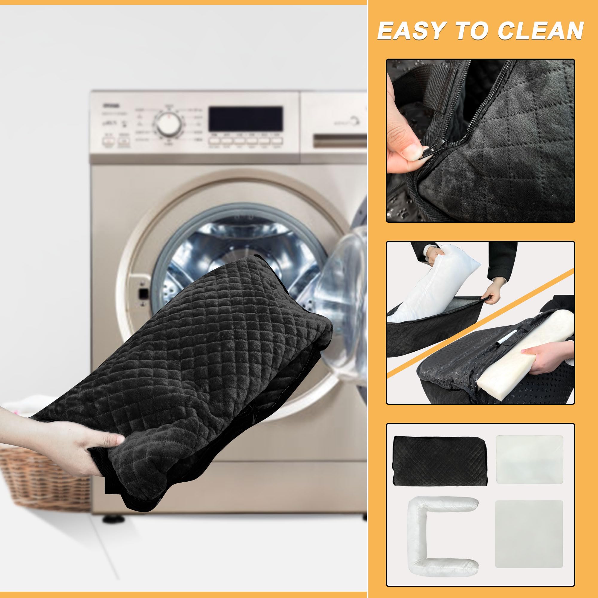Sephyroth dog car seat vacuum-sealed packaging keeps product fresh before use.