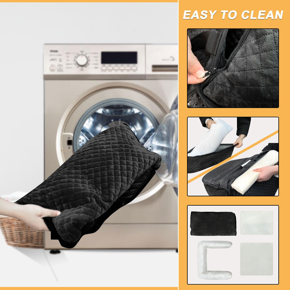 Sephyroth dog car seat vacuum-sealed packaging keeps product fresh before use.