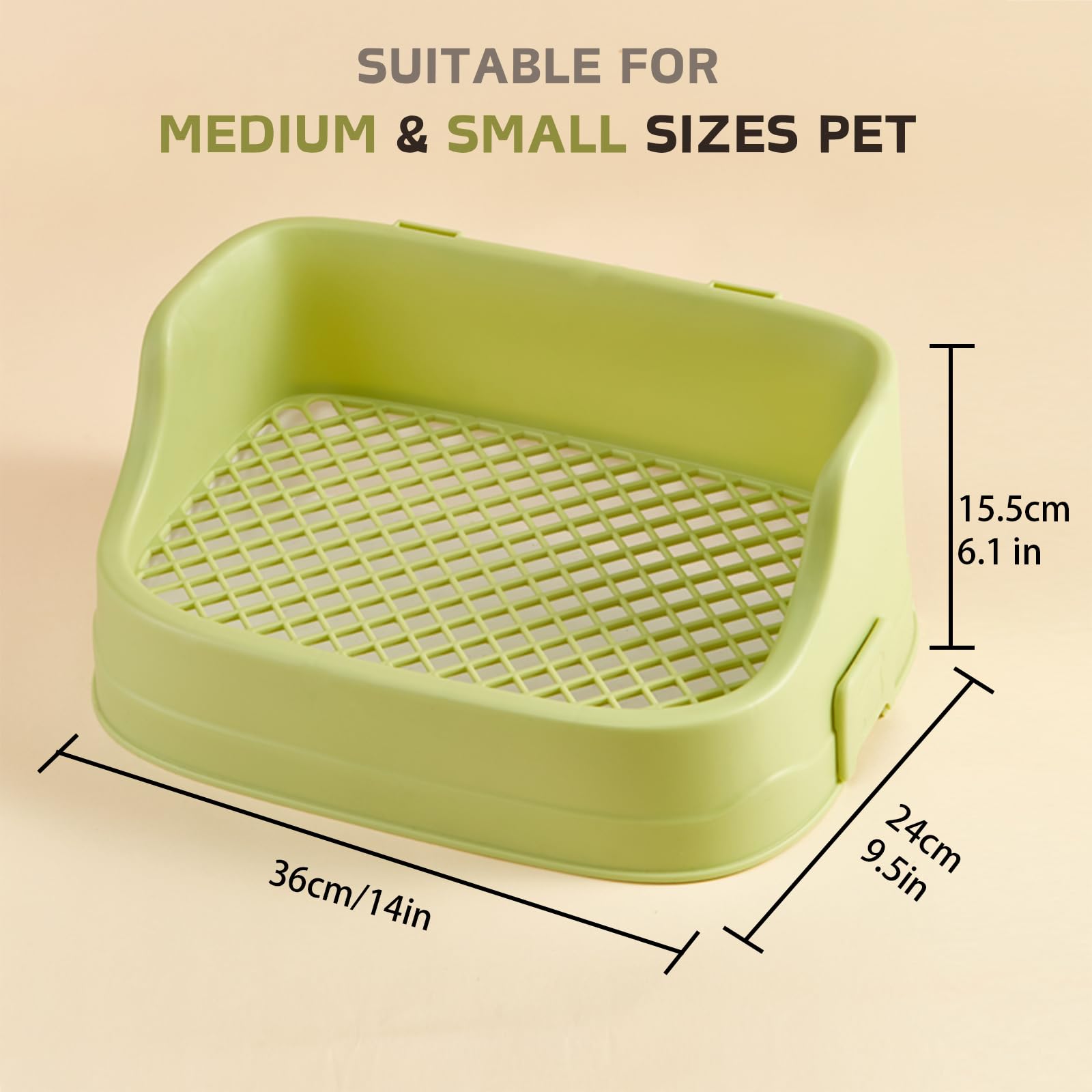 Septillar Rabbit Litter Box detachable design shown for quick, tool-free assembly and cleaning.
