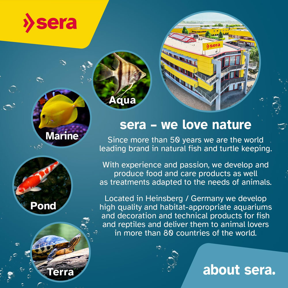 Sera Vipan Tropical Flakes XL floating flakes maintain water clarity while surface feeding sessions occur