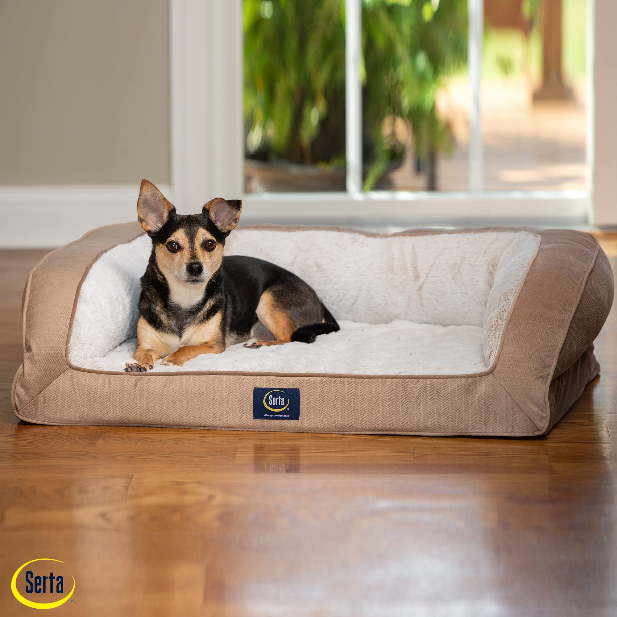 Serta convoluted foam provides orthopedic-like support for joints.