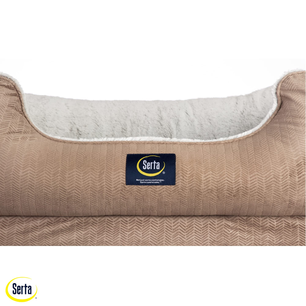 Serta Orthopedic Cuddler quilted plush surface for cozy sleep.