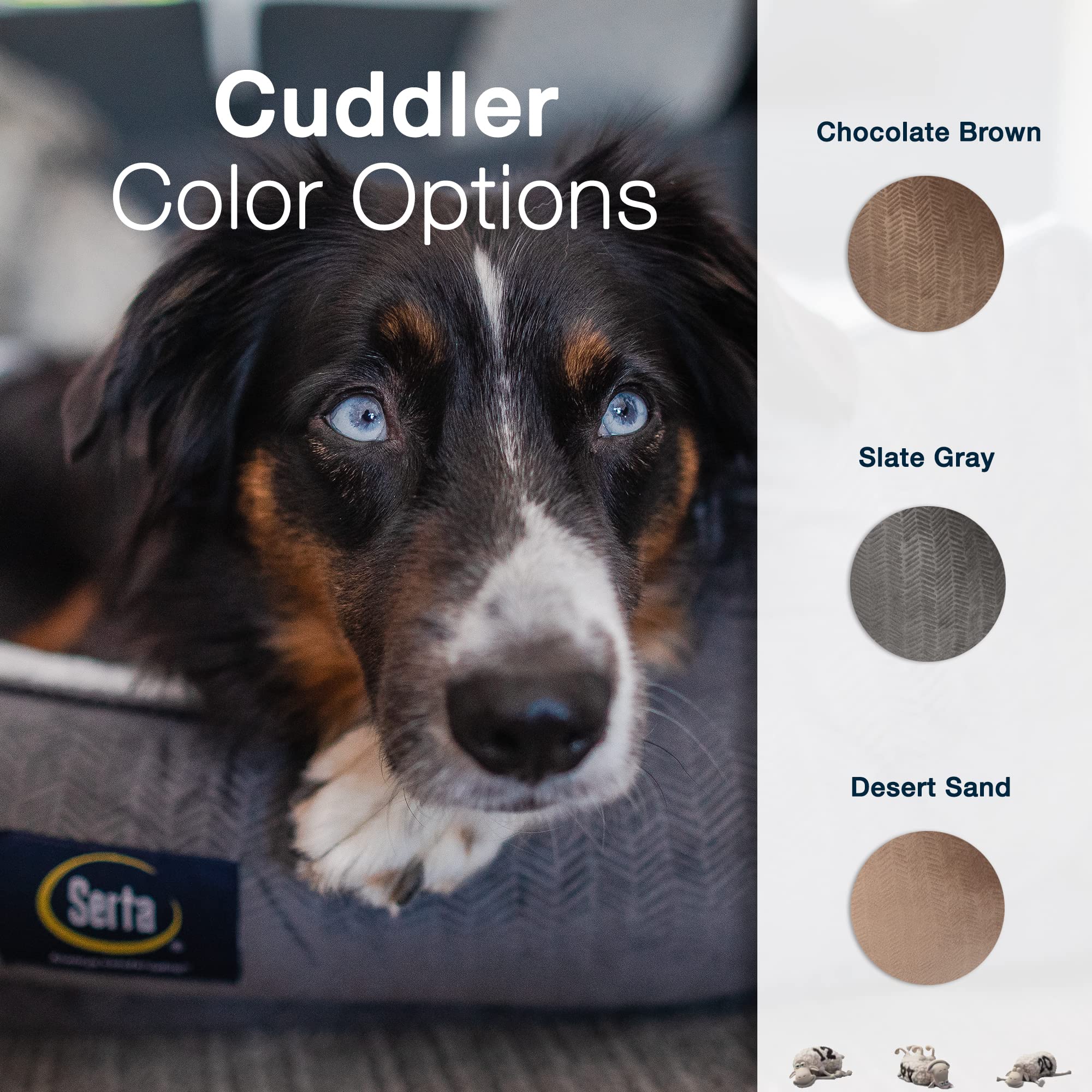Serta Orthopedic Cuddler zippered foam chamber enables easy cleaning.