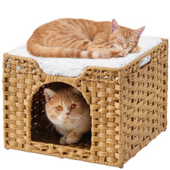 SETVSON cat bed cave assembly showing sturdy frame and quick setup benefits