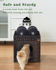 SETVSON interior-space cat bed highlights spacious inside for two adult cats