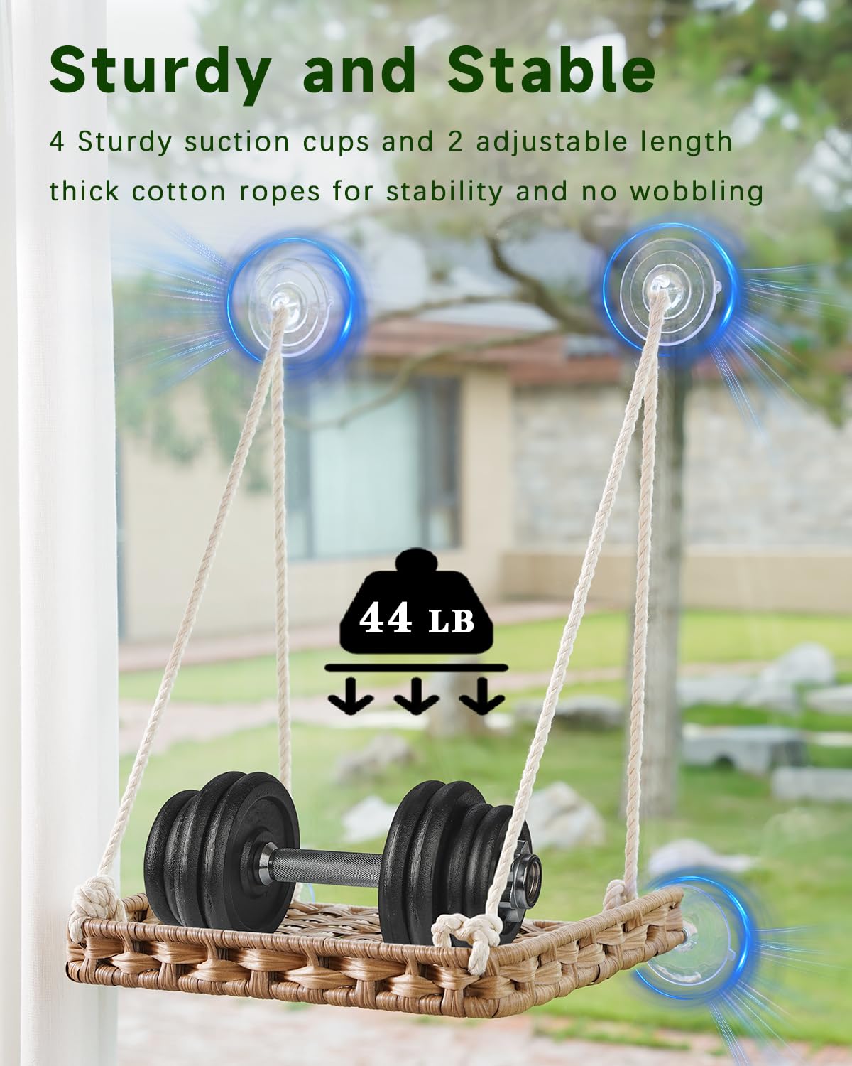 SETVSON cat window perch suction cups feature stable mounting for uninterrupted bird watching