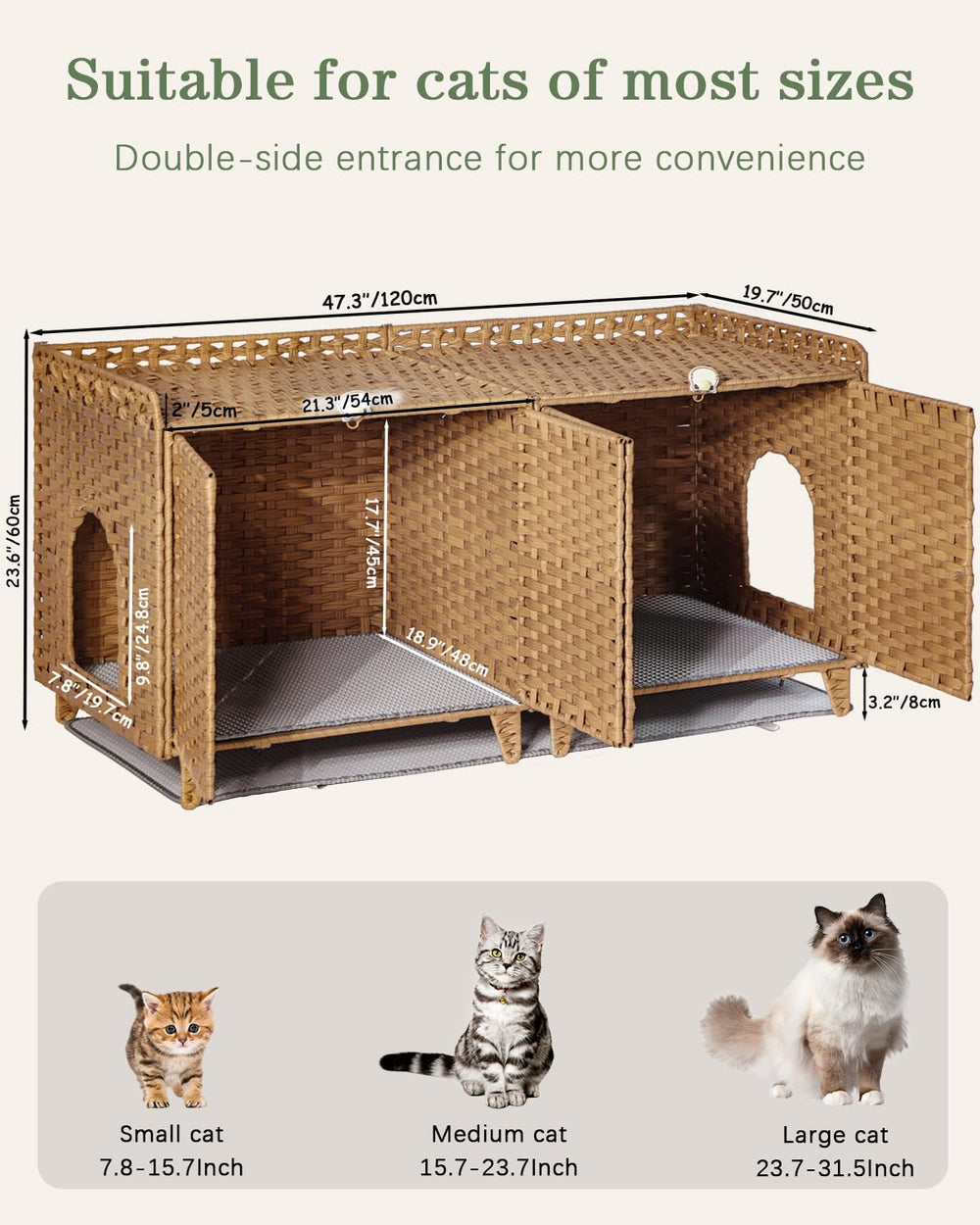 SETVSON easy-assembly tools included for quick setup of the cat enclosure.