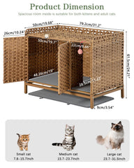 SETVSON hidden cat house integrated in living room for stylish pet space.