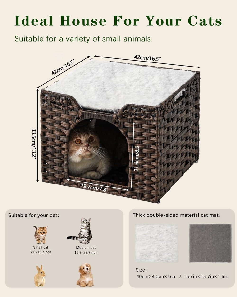 SETVSON waterproof-rattan image highlights easy-clean feature and durability.